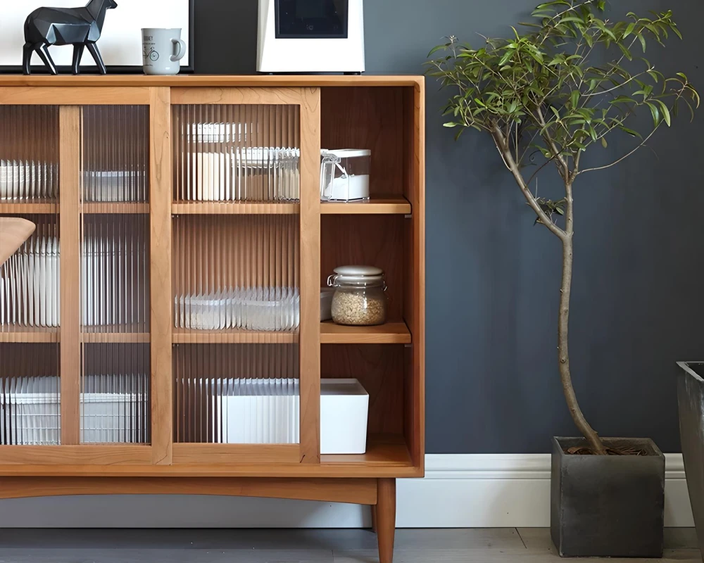 glass front sideboard